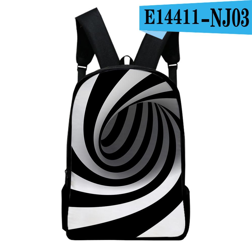 Harajuku Novelty Youthful Abstract Student School Bags Notebook Backpacks 3D Printed Oxford Waterproof Boys/Girls Travel Bags