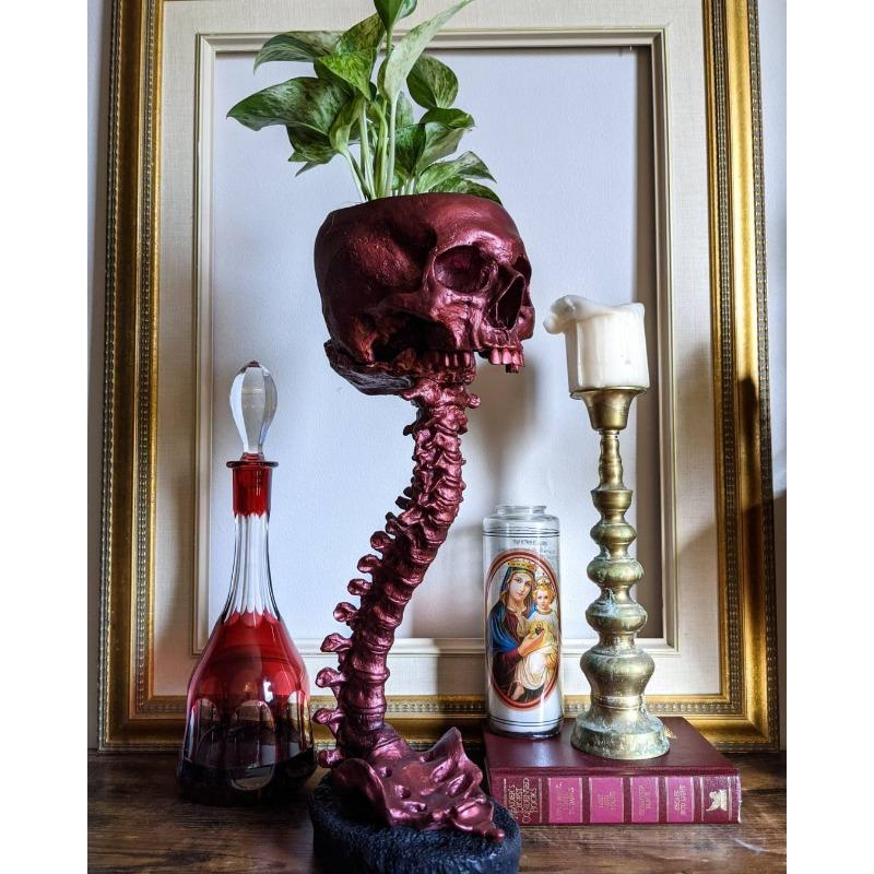 Skull Flowerpot  Skull Flowerpot Spine