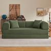 Sofá Combinado Sem Braços, Sofá-Cama, Sofá de Chão Tatami Para Sala de Estar, Quarto e Apartamentos Sofá Dobrável incl. 2 Almofadas e Estrutura de Aço