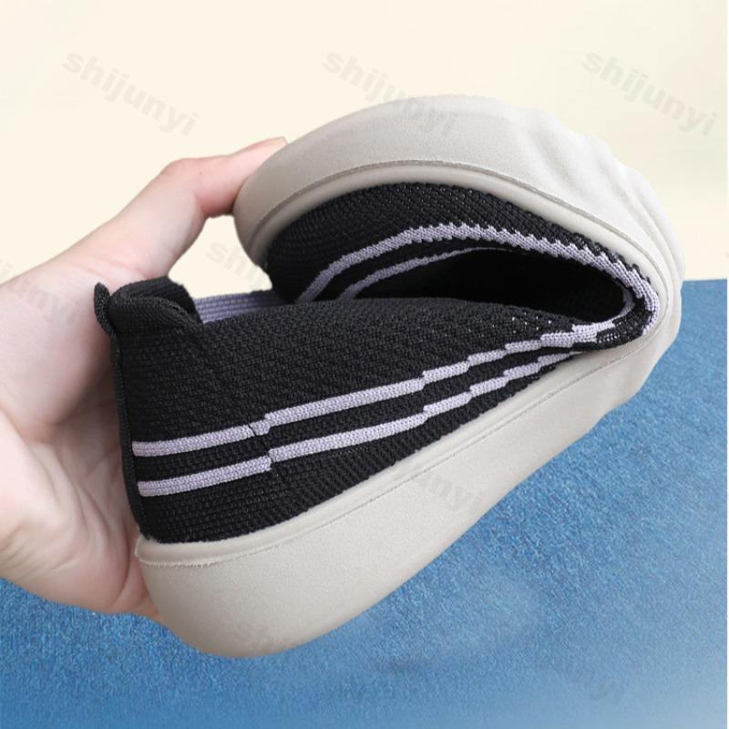 Fashion Women’s Casual Shoes Breathable Mesh Platform Walking Shoes Lightweight Soft Comfortable Solid Versatile Non-slip Shoes
