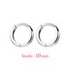 Minimal Glossy Hoop Earrings Gold Color Tiny Cartilage Earrings Piercing Accessory Trendy Female Hoops For Men 6/8/10/12/15mm
