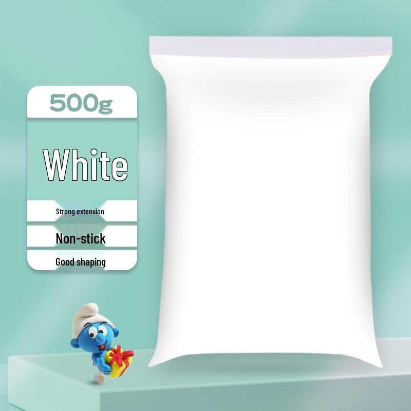 500g Weißer Kinder-Weltraumknete - Leicht, Großpackung für den Kindergarten