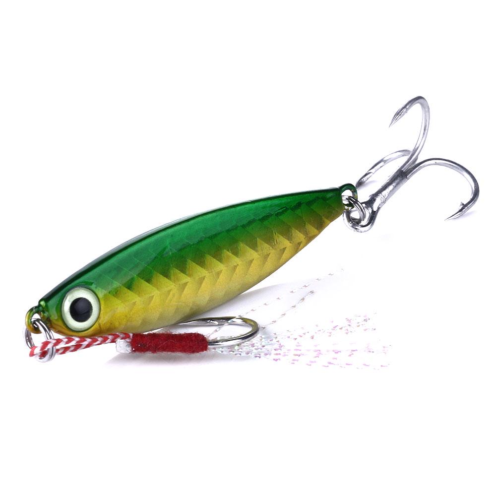 HENGJIA Wobbler Fishing Lead Bait  Hard Lures 20g Jigging Spoon Tackle 6 Colors