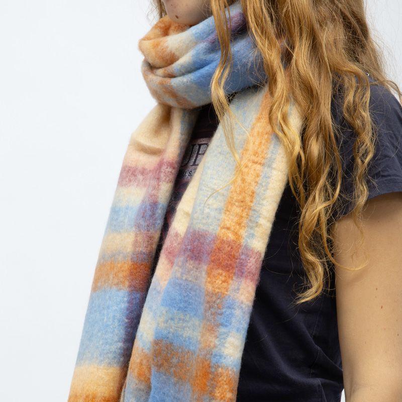 Karierter Schal mit Wollfransen 40x210 cm Frau GERARD PASQUIER