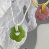 Dopamine Acrylic Flower Pendant Necklace Hollowed-Out Flower Choker Beautiful Neck Jewelry for Casual or Formal Event
