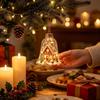 7 Pezzi Addobbi Luminosi per la Natività - Mini Globo con Scena Natalizia Lampada da Notte 8 cm Decorazioni Appese Antirottura per Albero Camino Ghirlanda