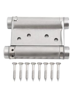 Double Spring Hinge Two-Way Free Door Hinge Stainless Steel Automatic Door Closing Garage Door Hinges Fence Dedicated Hardware