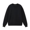 Trendy Heavyweight Drop Shoulder Cotton Pullover Women's Loose Long Sleeve Solid Sweatshirt