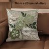 2D Floral 3D-Embossed Pattern Throw Pillow Covers Pattern Cushion Cover Suitable For Sofa Bedroom Car Pillow Cover