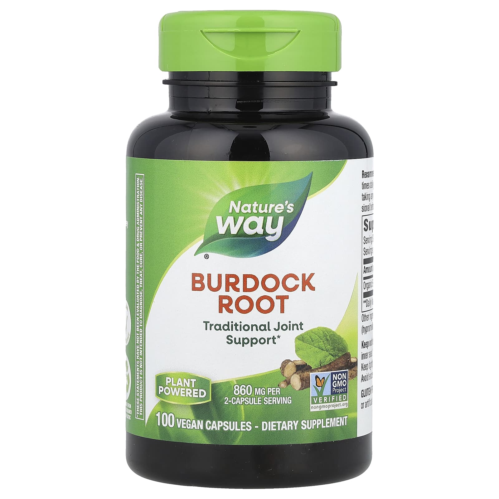 

Nature S Way, Burdock Root, 860Mg, 100 Veggie Caps (430Mg per Capsule)