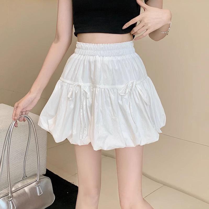Korean Style New Arrival: High Waist A-line Bowknot Short Skirt for Women