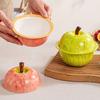 Creative Ceramic Saucepan with Lid Cute Food Fruit Bowl BPA Free Dessert Soup Bowl  Tableware