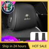 Car Stickers For Alfa Romeo 2PC Car Headrest Protector Breathable Seat Cover For Alfa Romeo Giulia Stelvio Giulietta 156 159 147
