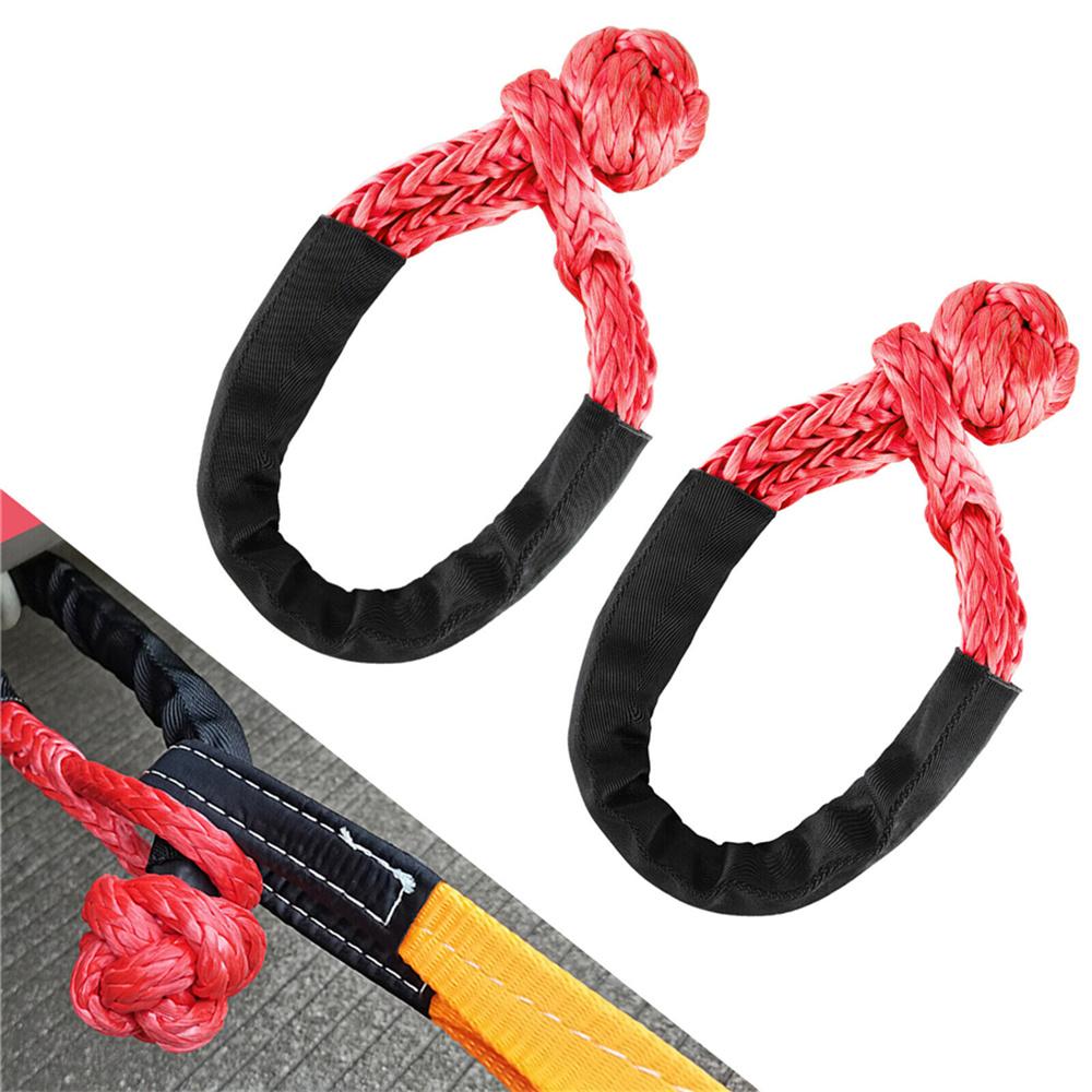 Soft Shackles articulate better, don’t rattle around when not under load, don’t