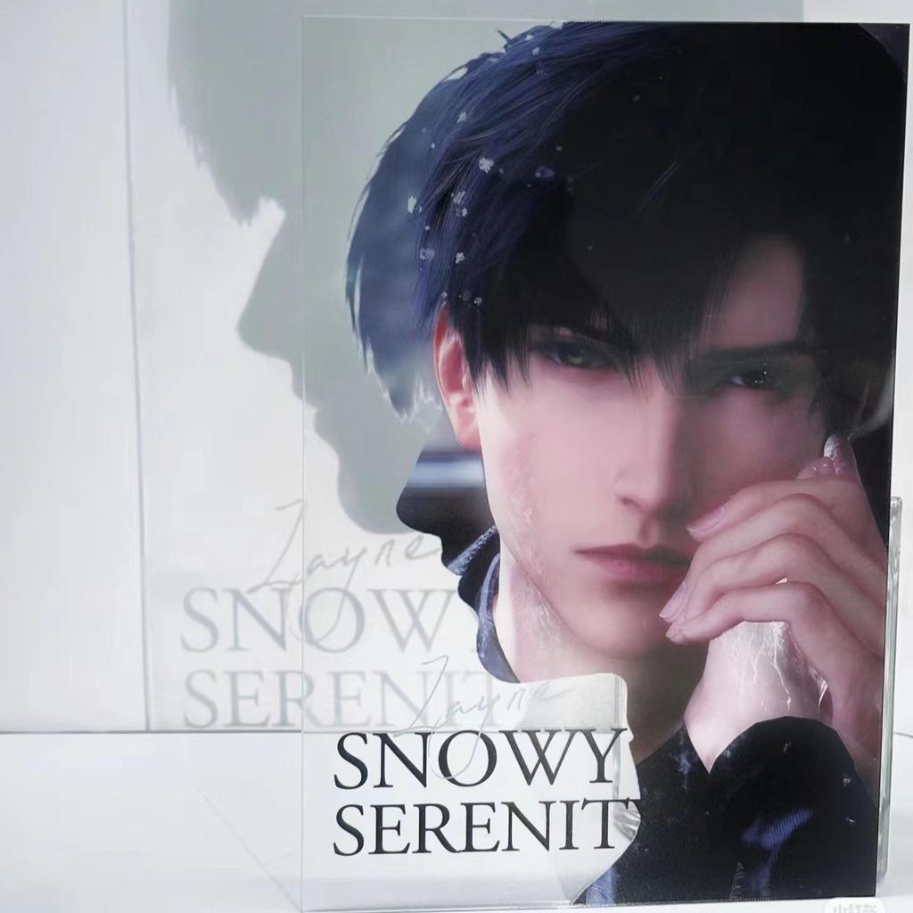 1/5 Stück Love and Deepspace Kreative Transparente Acrylkarte Stift Rafayel Zayne Xavier Caleb Anime Schattenkarte Desktop-Dekor