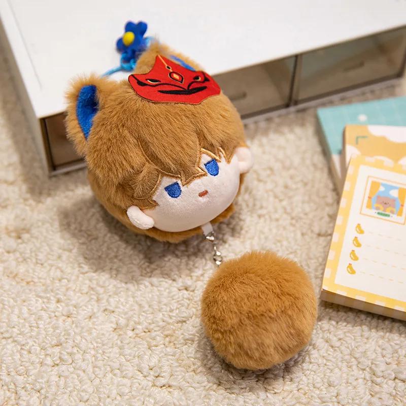 Adorable Genshin Impact Plush Pendant Xiao Ayaka Kokomi Tartaglia Kawaii Anime Doll Keychain Backpack Decor Birthday Gifts