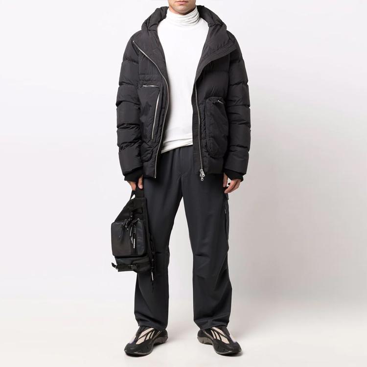 Y-3 FW21 Label Drawstring Solid Color Straight Leg Casual Pants Men pants Dark-Gray HB3388CARBON