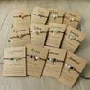12 Zodiac Signs Natural Stone Handmade Braided Bracelet Minimalist Woven Jewelry for Women Men