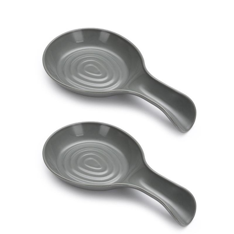 Skjeholder Stor Keramisk Skjeholder Varmebestandig Kokeskjeholder Kaffeskjeholder Tåler Oppvaskmaskin Keramisk Skjeholder