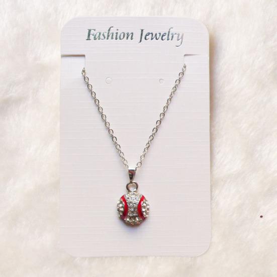 Unisex stras baschet rugby fotbal pandantiv lanț colier bijuterii cadou