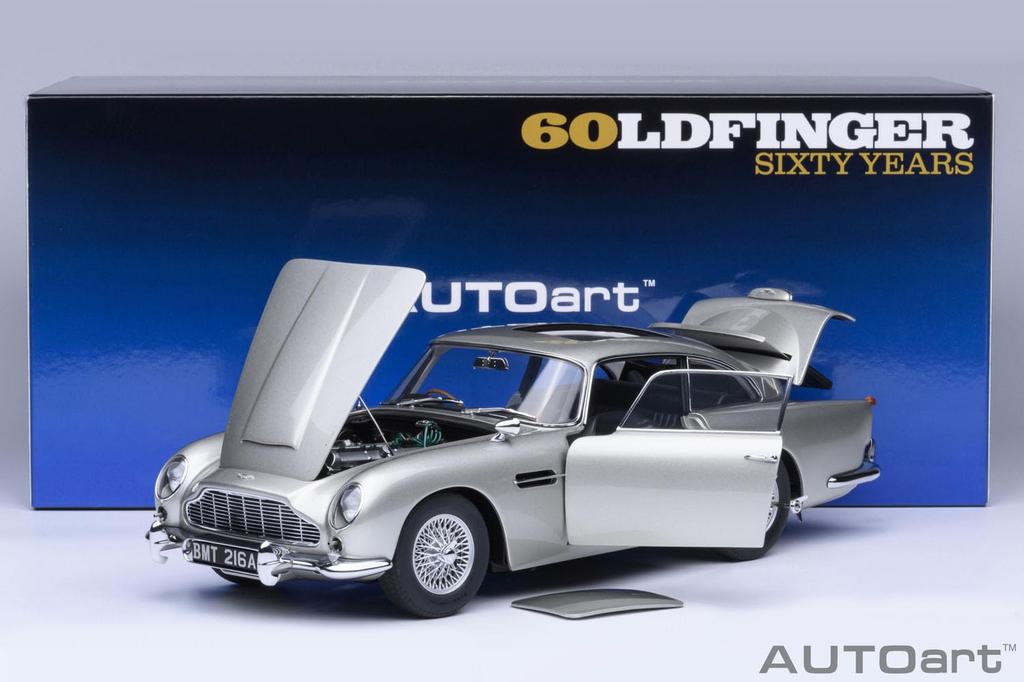 AUTOart Scale Aston Martin DB5 Bond Finished 70296 1/18 "007/Goldfinger" Car, Model,