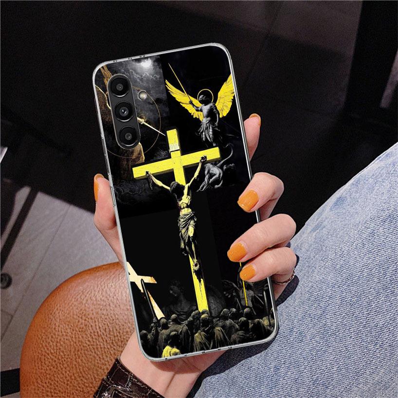 Son Of God Jesus Cross Holy Light Phone Case For Samsung Galaxy A17 A16 A15 A14 A13 A57 A56 A55 A54 A53 A37 A36 A35 A34 A33 A26
