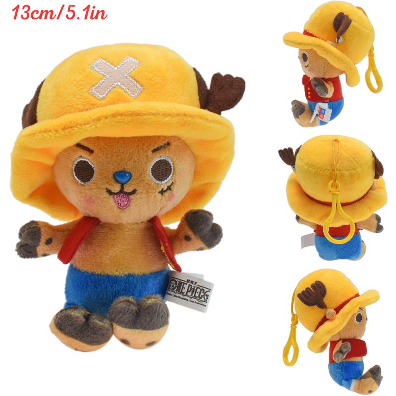 Kawaii One Piece Monkey D Luffy Tony Tony Chopper Plüsch Schlüsselanhänger Spielzeug Niedlich Anime Vinsmoke Sanji Sabo Portgas D Ace Plüschpuppen
