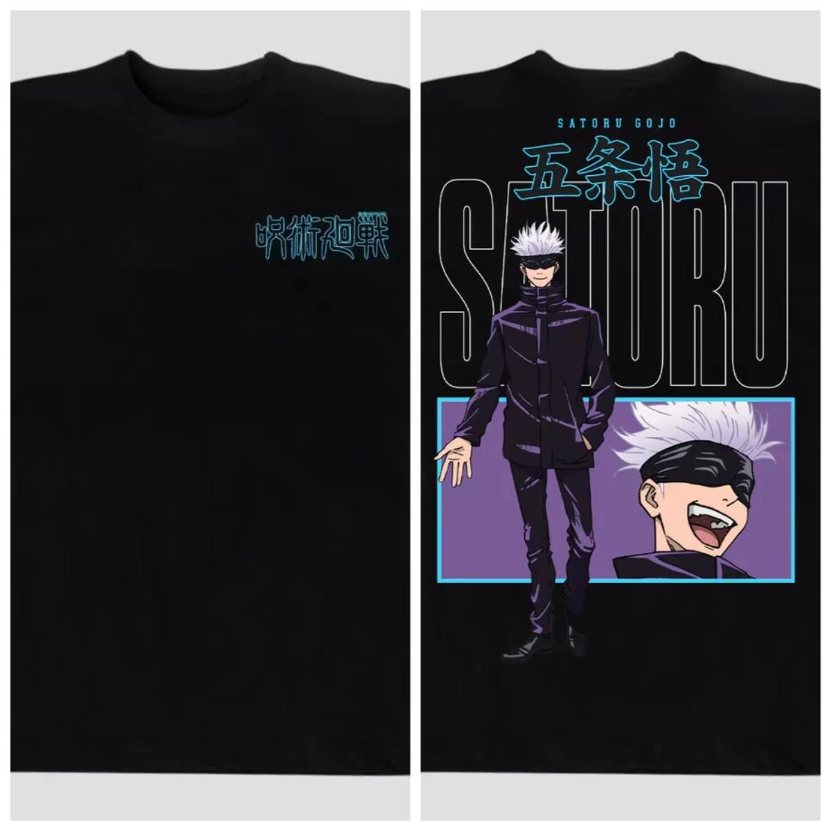 

Jujutsu Kaisen Anime Spell Battle Gojo Sato Printed Tshirt Unisexs and Womens Tshirt Unisexs Top Sports Tshirt 2026 Summer New 4XL
