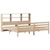 VidaXL Bookcase Bed Without Mattress 180x200 Cm Solid Pine Wood, Bed, Bedroom Furniture, Bed with Storage, 3321905
