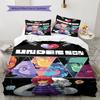 Deltarune Magic Card Bedding Quilt Set Quilt Cover Pillowcase Home Decoration Birthday Gift (1 * Duvet Cover + 2 * Pillowcase, Without Core)