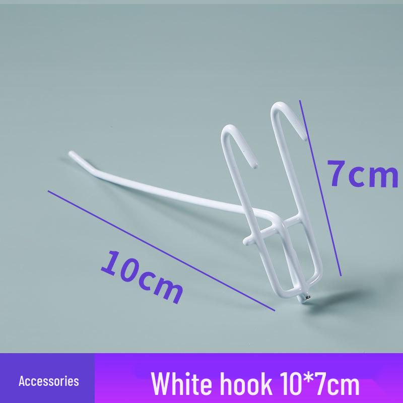 White Wire Grid Mesh Display Rack for Storage & Photos