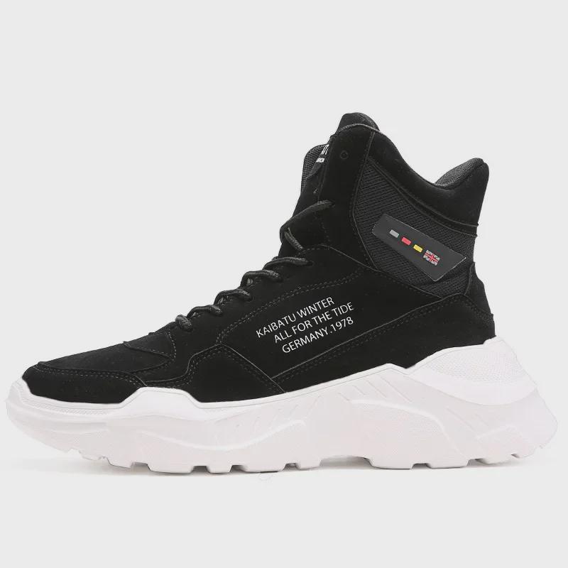 Men's High-Top Thick-Soled Casual Sports Boots for Fall/Winter