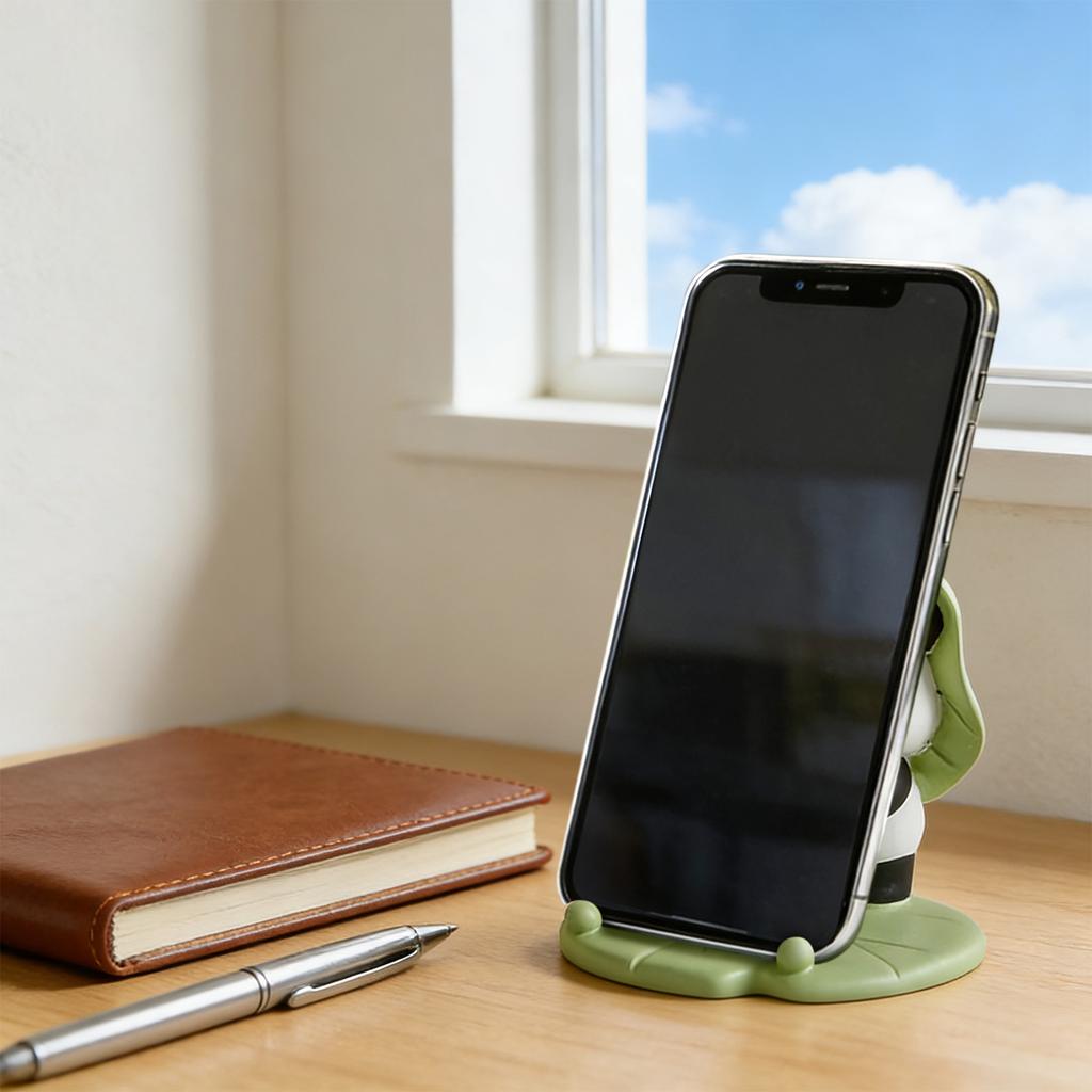 Cartoon-shaped Phone Stand Ornament, Cute Design, Suitable For Women And Girls, Desktop Animal Figurine, Compatible With Mobile Phones And Tablets.