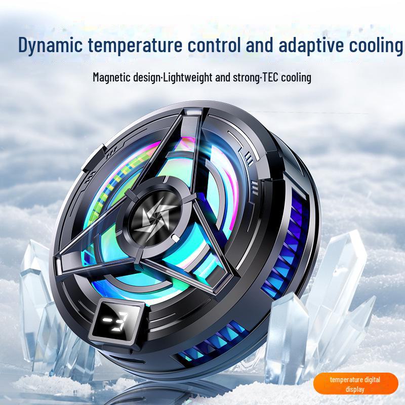 

2024 SL17 Мобільний телефонний радіатор: Магнітний Затискач для Спини, Напівпровідникове Охолодження, Універсальний для Планшетів Android та Ігор.