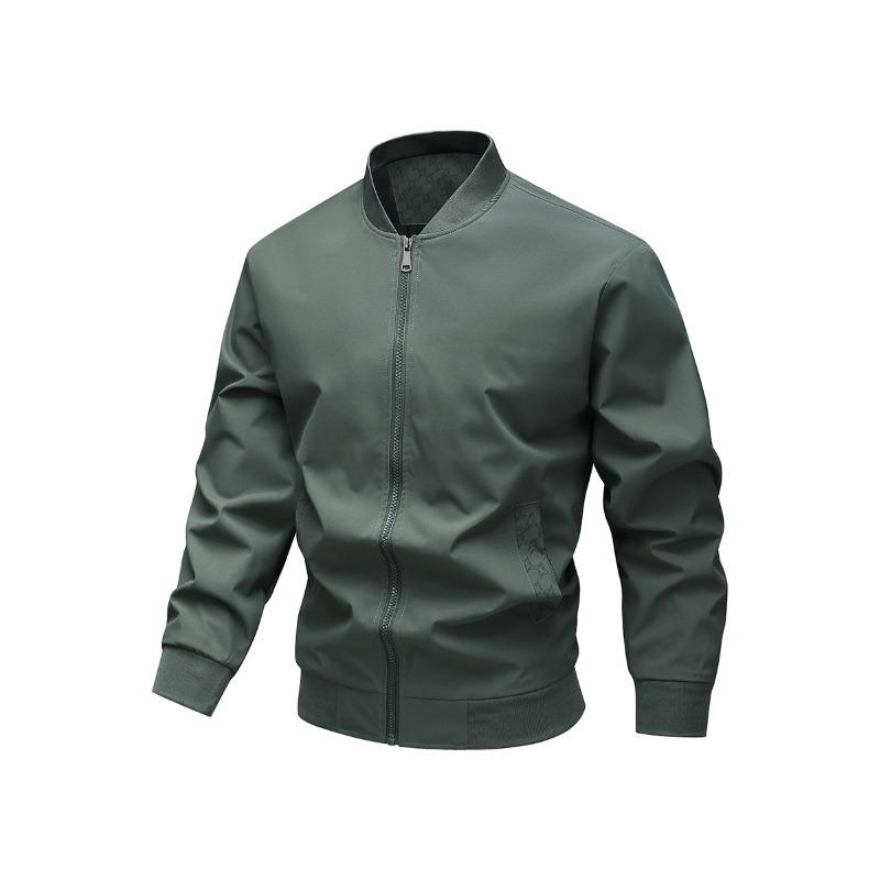 Новая осенняя куртка с бейсбольным воротником, повседневная спортивная куртка с карманами и принтом M