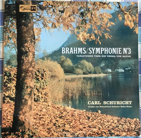 LP Record JOHANNES BRAHMS - SÜDWESTFUNKORCHES - Symphonie Nr. 3, Variationen Über E SMS2284 Concert Hall 1962 Germany Classical Used