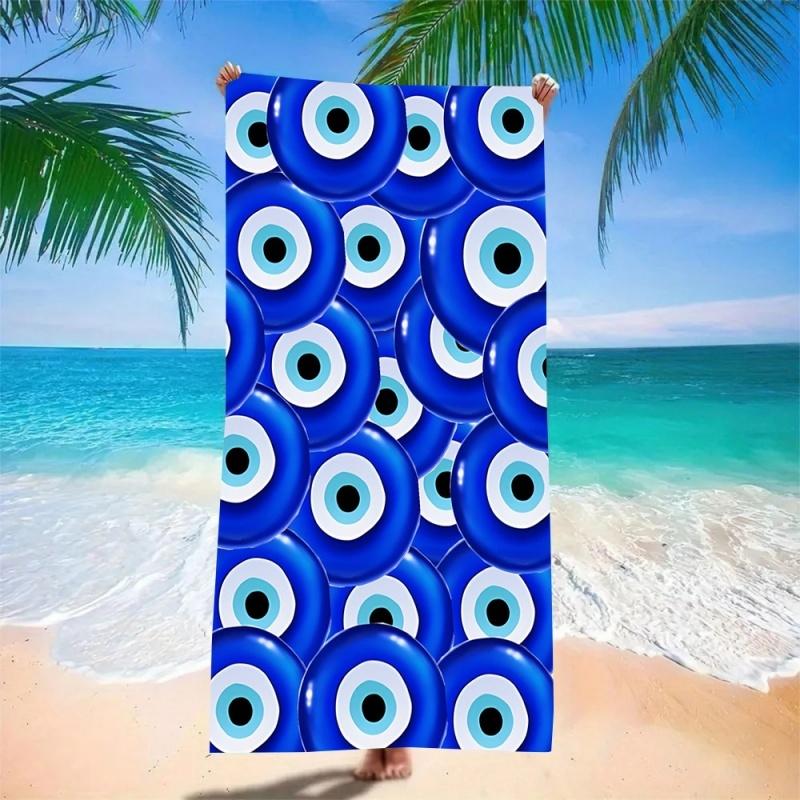 LebendigesGrafischesMystischesAuge Strandtuch - Ultra Saugfähige & Schnell Trocknende Mikrofaser, Perfekt für Picknick, Poolseite & Sommer-Vibes