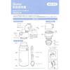 Skater Children's 2WAY Stainless Steel Kids Water Bottle with Cup 430ml Pokemon 22 Boys SKDC4-A
