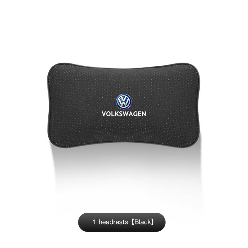 Hijk1 Car Neck Pillow Seat Headrest Automatic Memory Cotton Protective Pad For VW Golf T‑Roc Tiguan Polo Passat T‑Cross Taigo ID.4