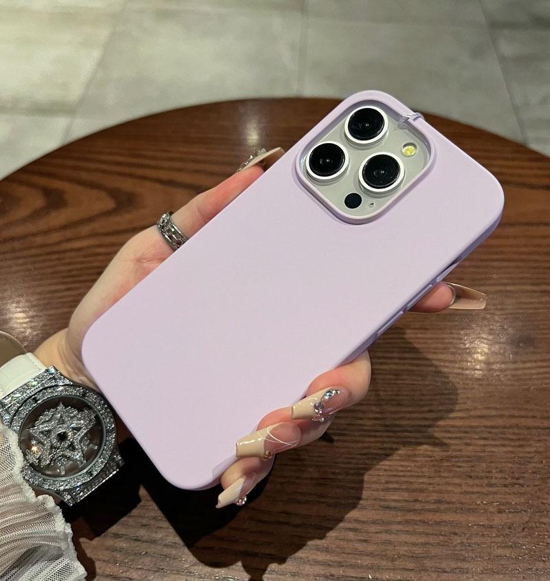 Trendy Flüssigsilikon Vollumwicklung Rutschfeste und sturzsichere iPhone Hülle iPhone14 15 Pro Max 14 plus 15 plus 16 plus iPhone 11 12 13 Hülle