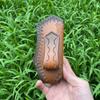 15cm Foling Knife Embossed Cowhide Scabbard Cover Second Layer Leather Sheath Case Camping Knife Holsters Belt Buckle