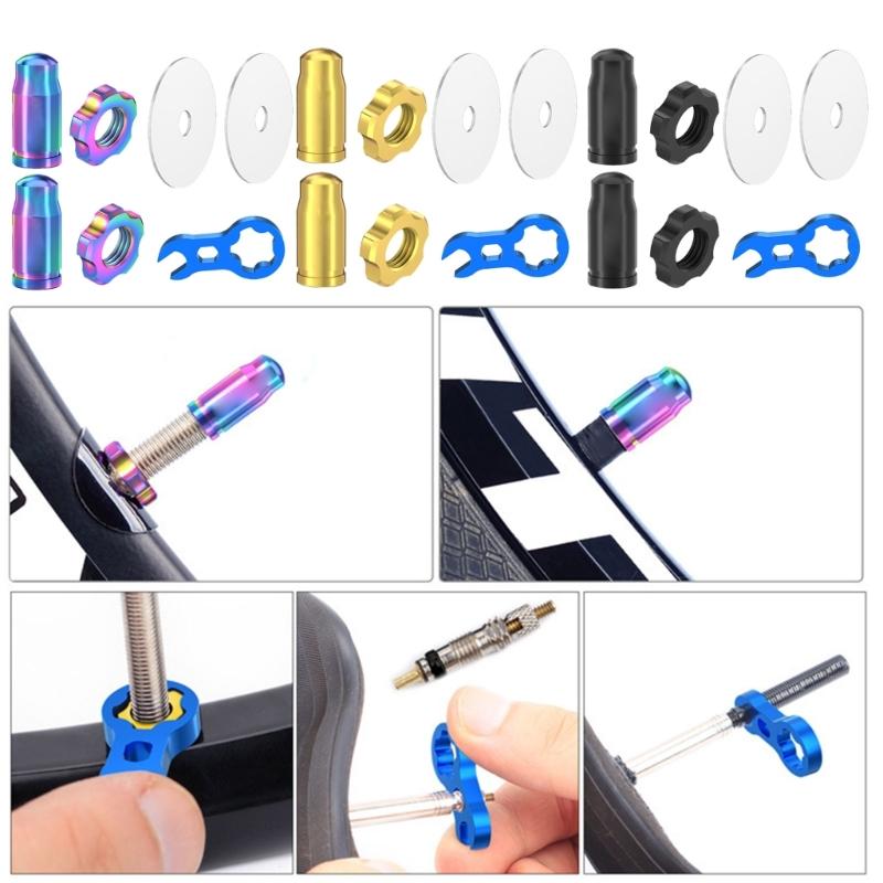 Titaniums Alloys Bike Tires Caps Air Dust Cover Road Bike Tires Valves Stem Caps Mountain Bike Air Valves Dust Caps