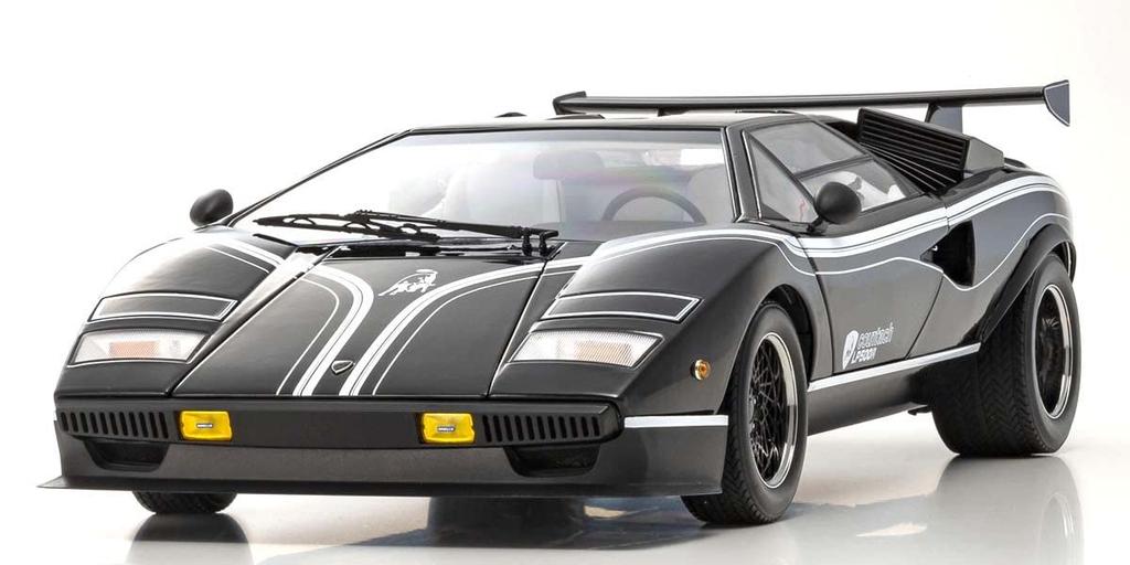 Kyosho Original Lamborghini Countach LP500R Black Finished Product KS08617BK 1/12