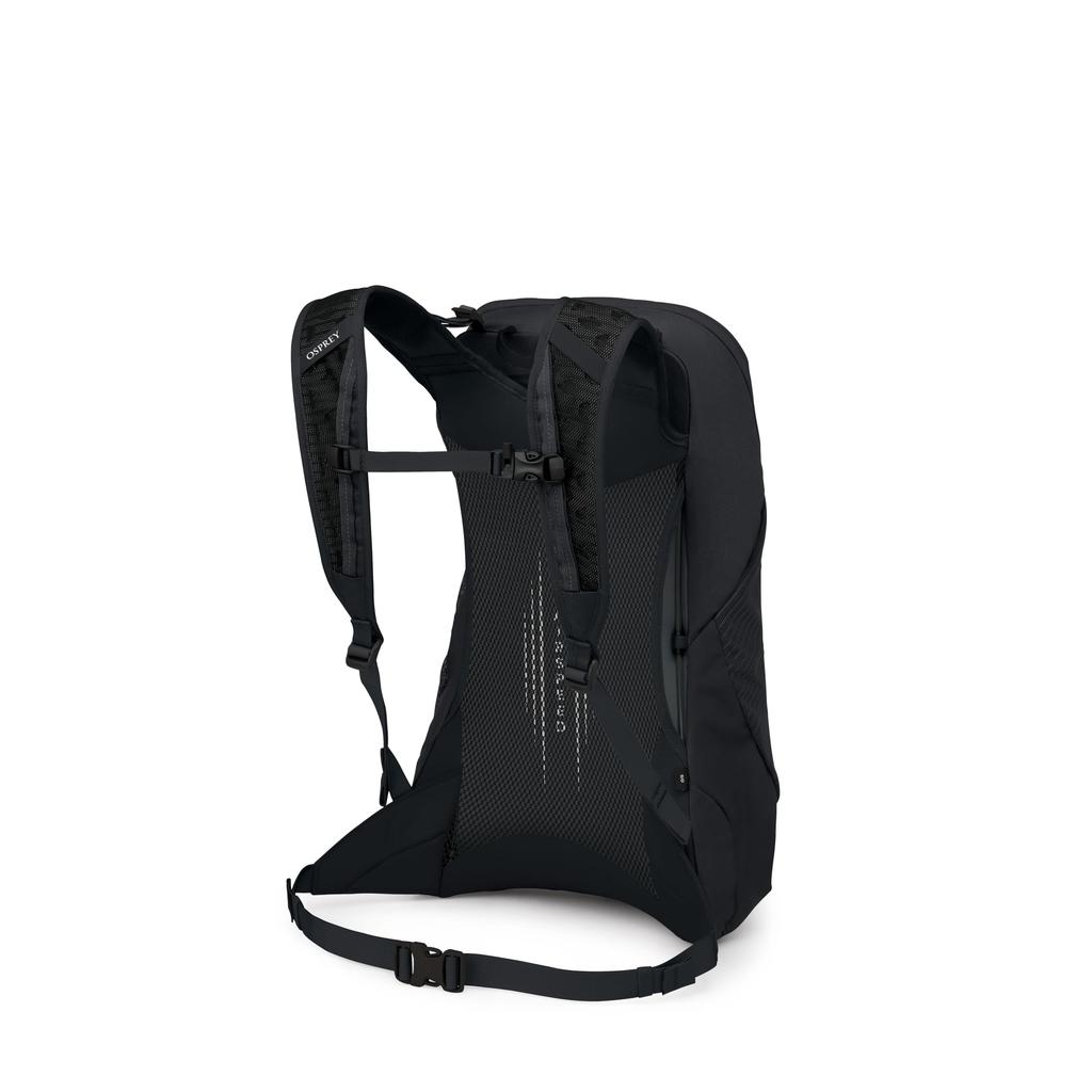 Osprey Hikelite LT 16L Hiking Backpack Lightweight Travel Daypack with Rain Black - Cover, Unisex,