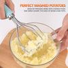 1pc, Potato Masher, Stainless Steel Potato Masher, Kitchen Vegetable Masher with Non-Slip Handle, Manual Fruit Masher, Potato Ricer, Potato Press
