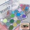 Miss Lara Shimmer Nine-Color Eyeshadow Palette: Blue, Green, Purple Glitter for European & American Stage Makeup