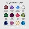 eManco Stainless Steel Heart Charm Valentine's Day Charms Multicolor Birthstone Pendants for Girl Sweet Jewelry Making