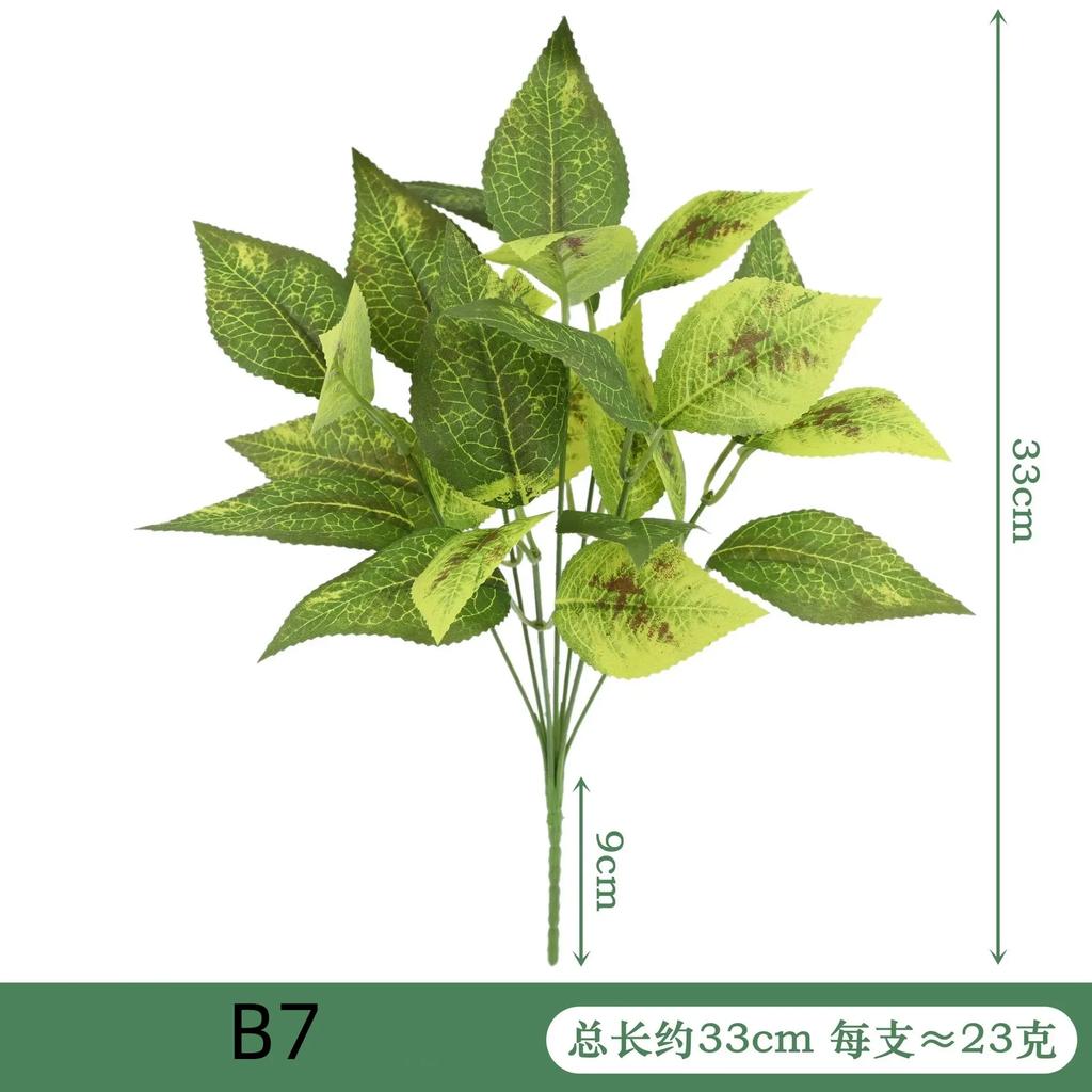Artificial Plant Desktop Decoration Fake Green Plant Accessories Plastic Flowers Outdoor Decoration Wedding Venue Layout