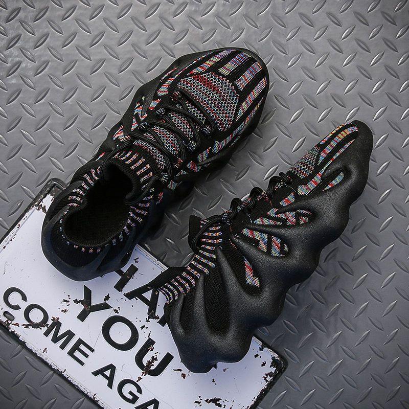 Octopus spring shoes new fly-woven shoes mesh sports dad shoes couple socks shoes