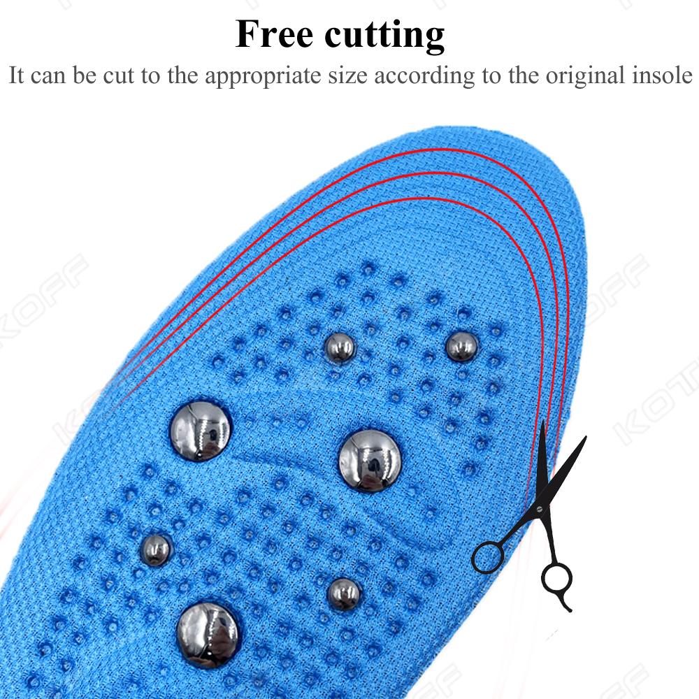 Magnet Massage Insoles Acupressure Foot Shoes Insole For Men Women Lightweight Breathable Lose Weight Shoe Sole